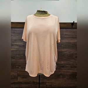 Cream velvet short sleeve size L